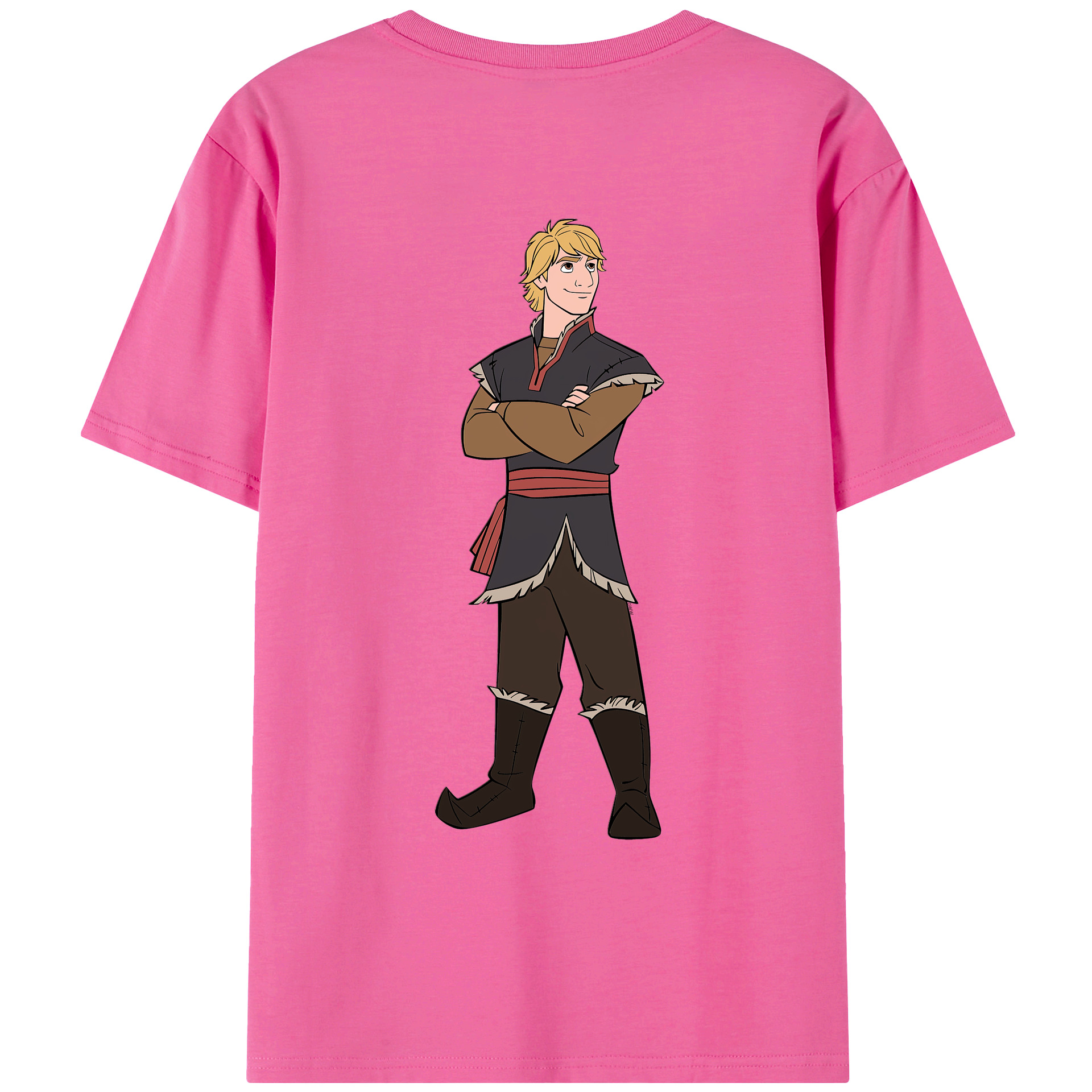 （画像用） アナと雪の女王 アンナ エルサ Frozen Anna Elsa レディース半袖Tシャツ(バックプリント)